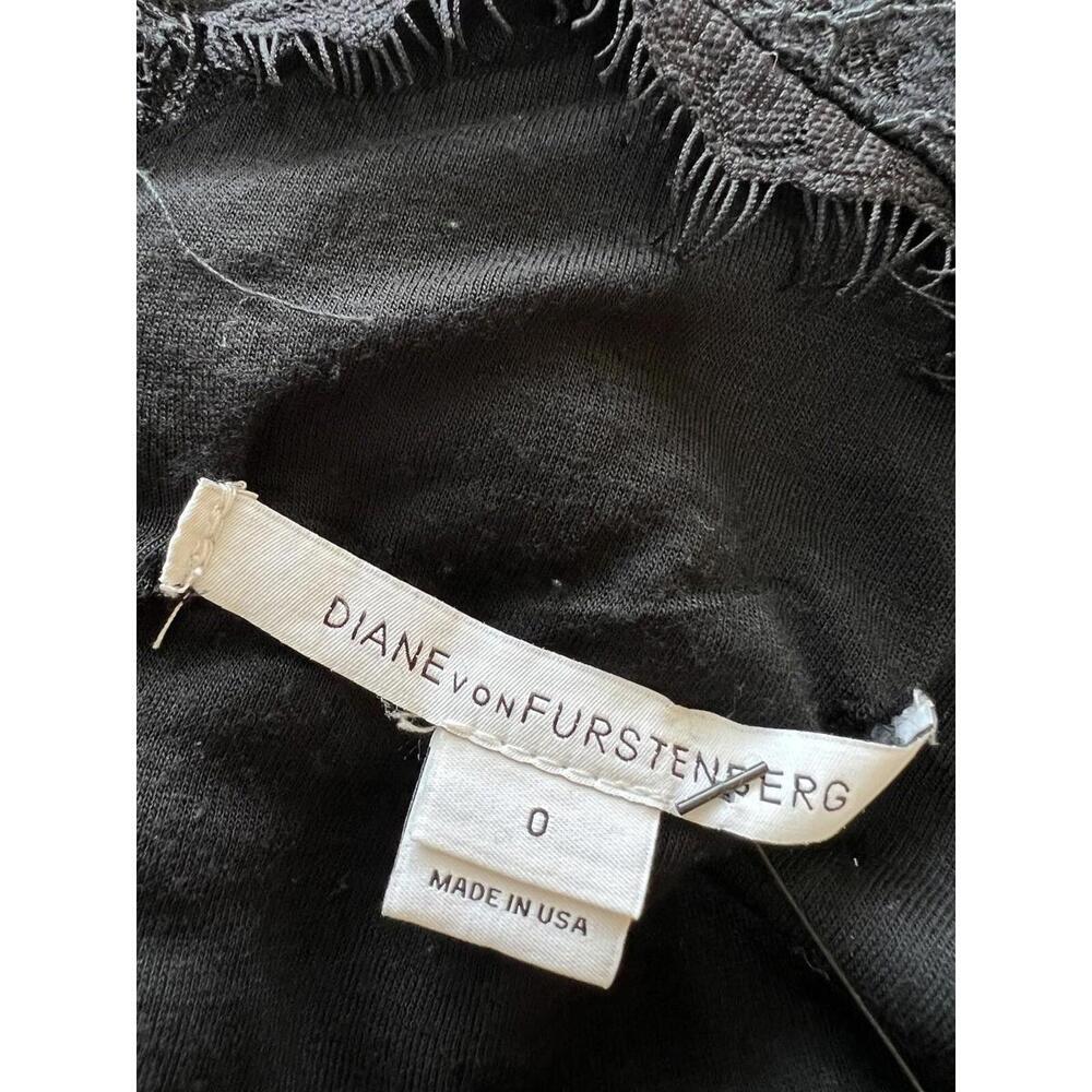 Diane von Furstenberg DVF Lace Dress Black Size 0 - Picture 4 of 10